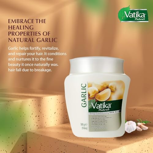 Dabur Vatika Naturals Garlic Hair Mask Treatment Cream - 500g
