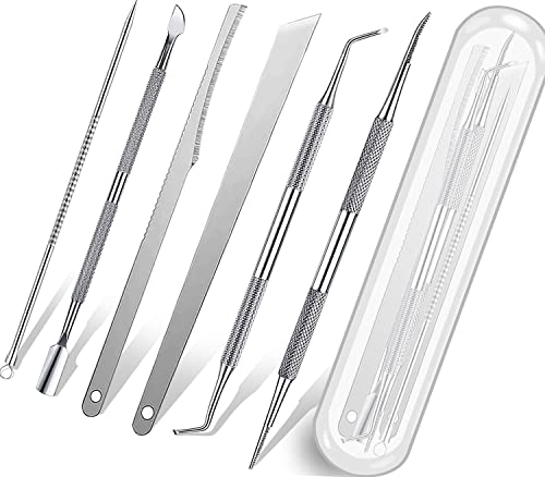 7-Pack Professional Ingrown Toenail Tool Set - Stainless Steel Pedicure Kit
