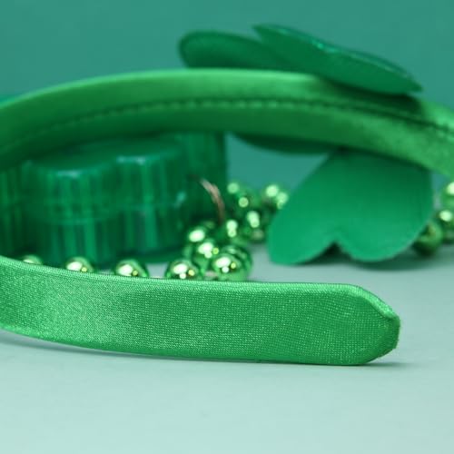 Needzo Saint Patrick's Shamrock Headband - Metallic Green, One Size