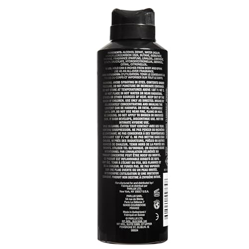 Kenneth Cole Black Body Spray for Men, Aromatic Woody Fragrance, 6.0 Fl. Oz