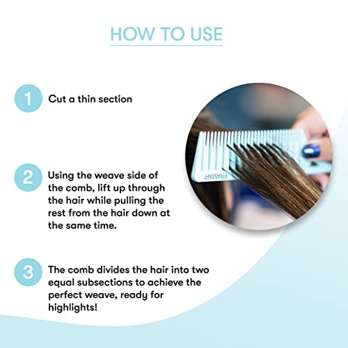 FRAMAR Dreamweaver Highlight Comb Set - 3 Pastel Hair Dye Combs