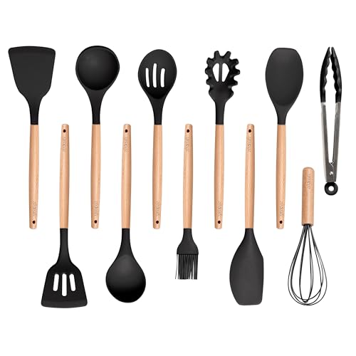 11-Piece Silicone Kitchen Utensil Set - Heat Resistant & BPA-Free