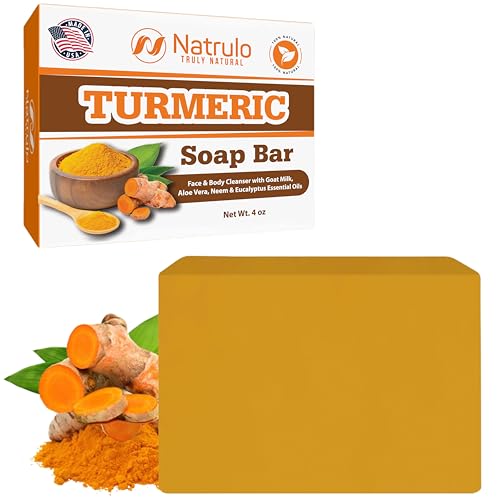 Natural Turmeric Soap Bar for Face & Body - Brightening for Dark Spots