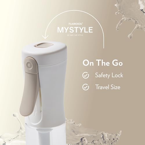 FLAIROSOL MyStyle Travel Continuous Spray Bottle 3.04oz / 90ml White - 1 Pack