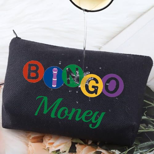 G2TUP Funny Bingo Game Lover Gift Zipper Cosmetic Toiletry Bag - Black
