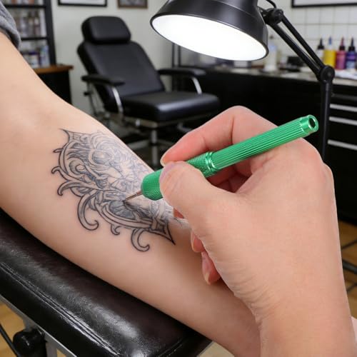EXCEART 20-Piece Tattoo Marking Pen Set - Precision Aluminum Stencil Tool