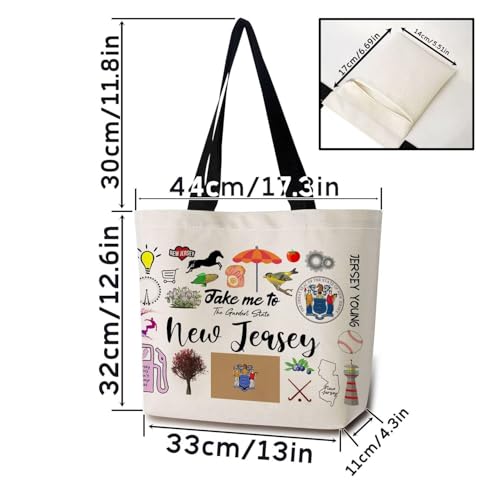 Take Me To New Jersey Tote Bag - Reusable Shopping Handbag