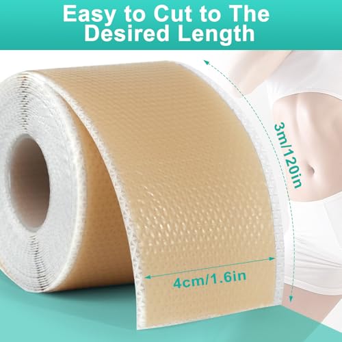 GEAUPASE Silicone Scar Sheets - Reusable 1.6” x 120” Roll for All Scars