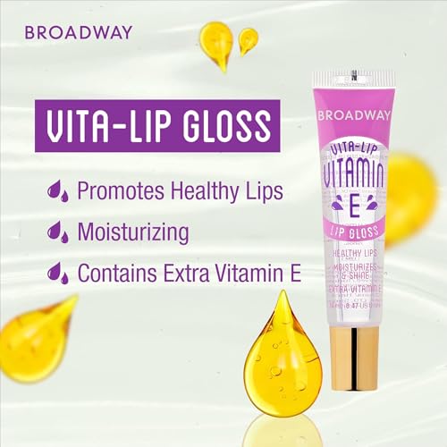 Ruby Kisses Vita-Lip Clear Lip Gloss 8 Pack - Ultra-Hydrating, High-Shine