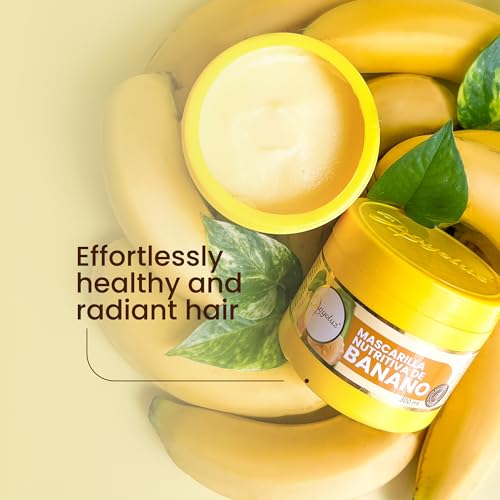 ANYELUZ Banana Hair Mask for Dry Hair - Deep Nourishing 10 Oz, with Banana Extract, Weekly Treatment