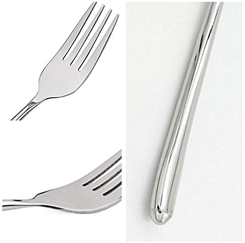 5-Pack Long-Handled Stainless Steel Forks - Heavy Duty