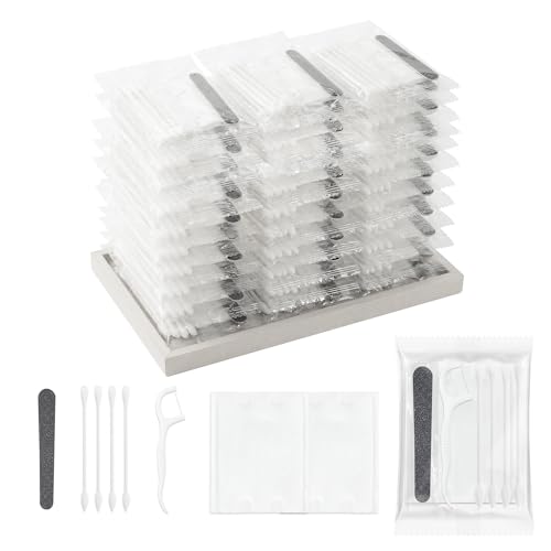 Lomgwumy 50-Pack Individual Vanity Kits for Hotels & Travel