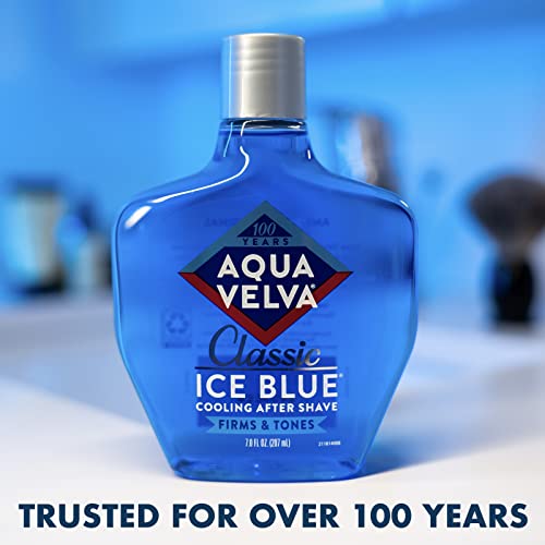 Aqua Velva Classic Ice Blue After Shave, 7 oz - Soothing & Refreshing