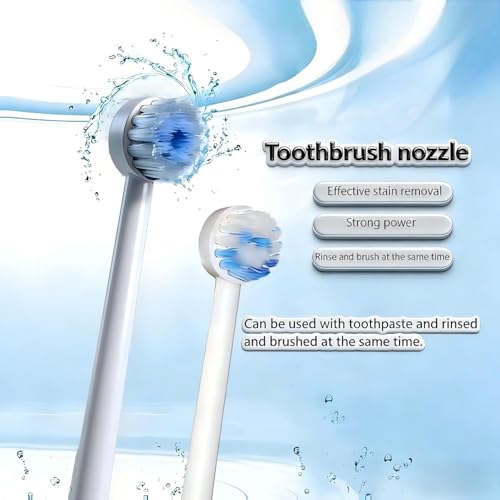 4-Pack Replacement Toothbrush Heads for Waterpik Flossers - Dental Cleaning Kit
