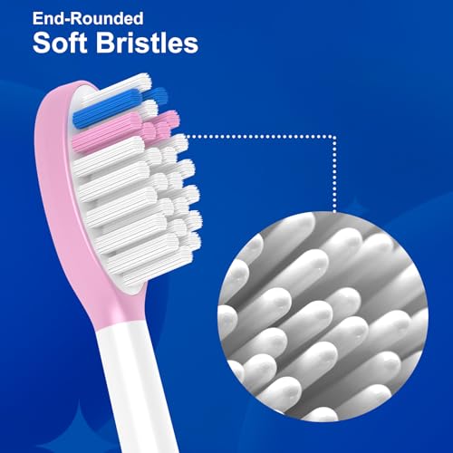 Kids Replacement Heads for Philips Sonicare, 10 Pack, Ages 7+ – Soft Bristles, Deep Cleaning