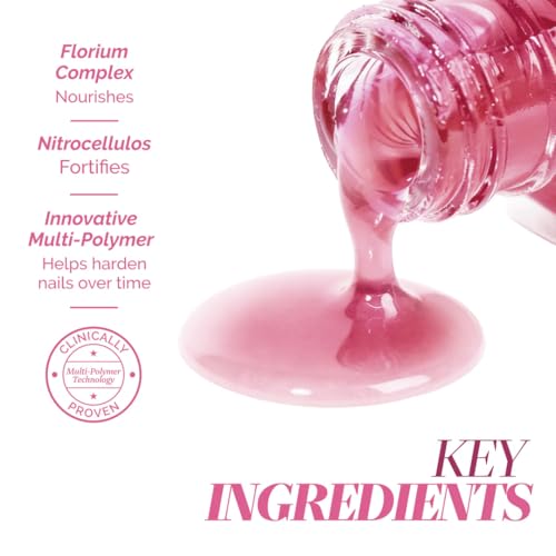 LONDONTOWN Sheer Strength Nail Blush - 2-in-1 Tinted Nail Hardener Strengthening Treatment With Jelly Finish