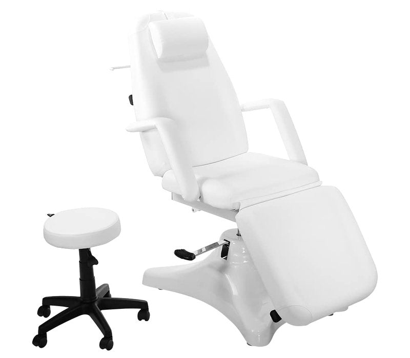 SKINACT Pro Hydraulic Facial Spa Bed/Chair/Table (White)