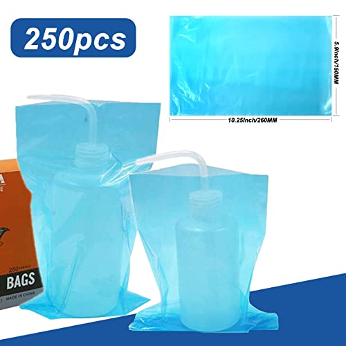 Blue Tattoo Wash Bottle Bags - 250pcs Disposable Covers