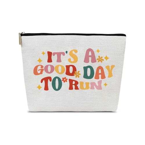 Running Makeup Bag for Runners Women - Gift for Marathon Lovers, Sport Accessories for Her, JEFBFBWE