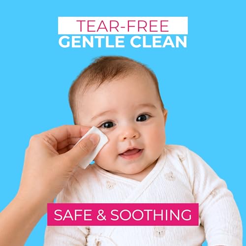 NOVEHA Baby Eye Wipes - Gentle Hypoallergenic Eyelid Cleaner & Lash Scrub