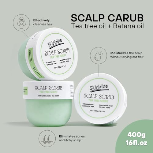 Tea Tree Scalp Scrub | Exfoliating Hair Treatment 14 oz