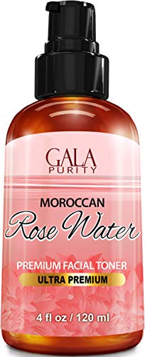 Gaia Purity 4oz Moroccan Rose Water - Natural Facial Toner, Skin & Hair Hydrator, Versatile Aromatherapy Spray - Pack of 1