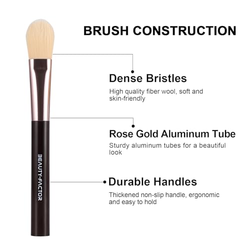 BeautyFactor Facial Mask Application Brush - Soft Bristle Skincare Tool