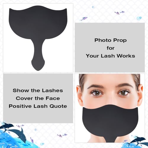 Acrylic Lash Tech Photo Prop - 4 Pcs in 4 Colors, 5.9x6.9in