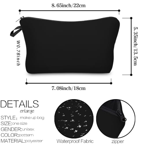 Deanfun Small Makeup Case - Waterproof Zipper Bag for Travel