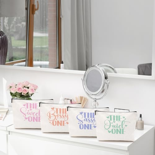 CQM Multicolor Girls Weekend Makeup Bag - Summer Gift, 4-Pack
