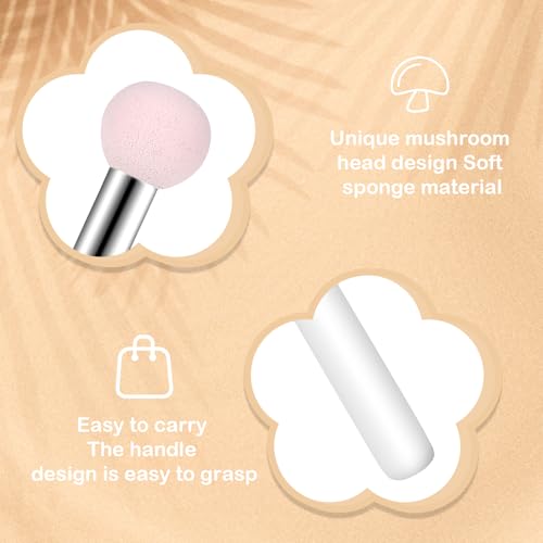 Mabor Mushroom Makeup Sponge with Handle - Concealer Applicator