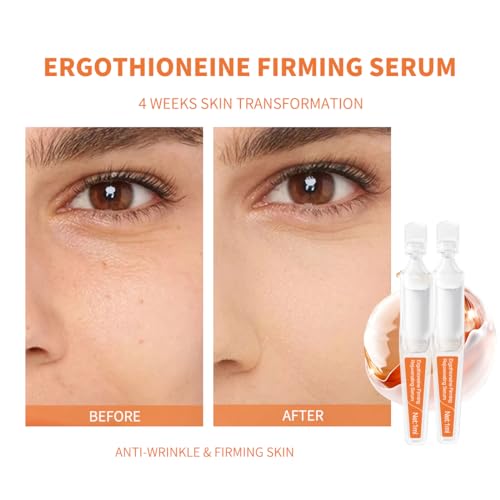 BACHERI Ergothioneine Serum Ampoules 0.03 Fl Oz - Pack of 15 for Anti-Aging & Skin Rejuvenation