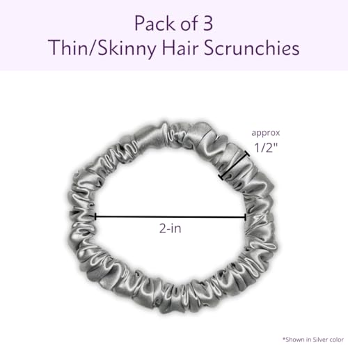 Mulberry Silk Scrunchies 3 Pack - Small Sand Color