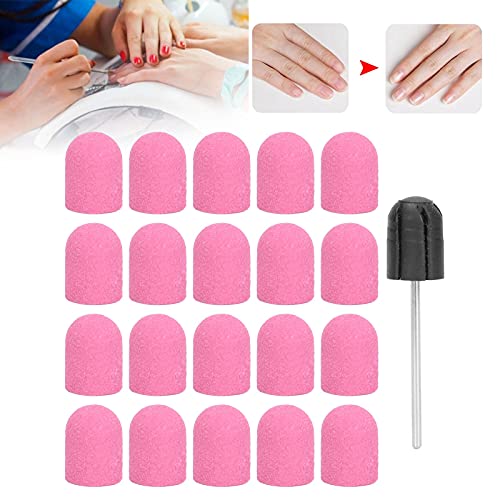 Pink Nail Drill Bits Set for Manicure & Pedicure - Sanding & Polishing Burrs