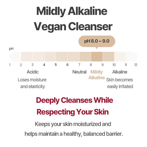 OHAVE Mild Foaming Face Wash - Vegan pH-Balanced Cleanser, 4.23 Fl Oz