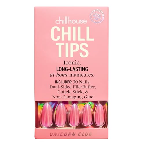 Chillhouse Unicorn Club Almond Press-On Nails Kit - 30 Shapes