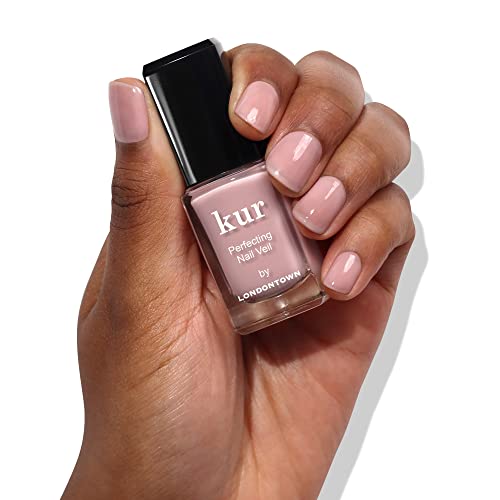LONDONTOWN Nail Veil Enhancing Nail Care - Nail Protectant, Nail Strengthener, Natural Tint, Vegan and Cruelty-Free, Chip-Resistant