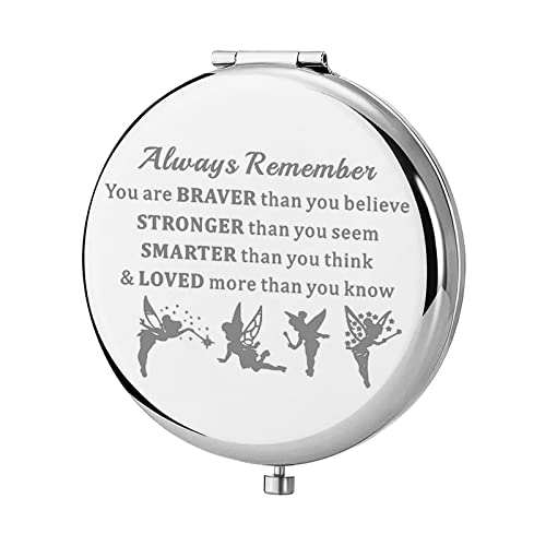 KEYCHIN Inspirational Pocket Mirror - Engraved Fairy Tale Makeup Mirror