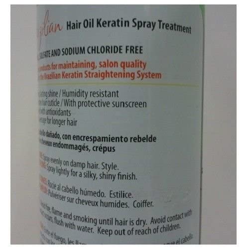 Fantasia Brazilian Hair Oil Spray - 6 Oz for Shine & Treatment