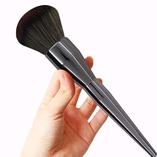 DANNEASY Nail Dust Brush Set - 2pcs Luxury Acrylic Nail Art Duster (Dark Set)