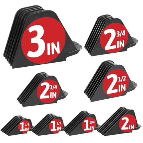 3 Inch Hair Clipper Guards - Dark Gray, 8pcs Set (1.25-3 Inch)