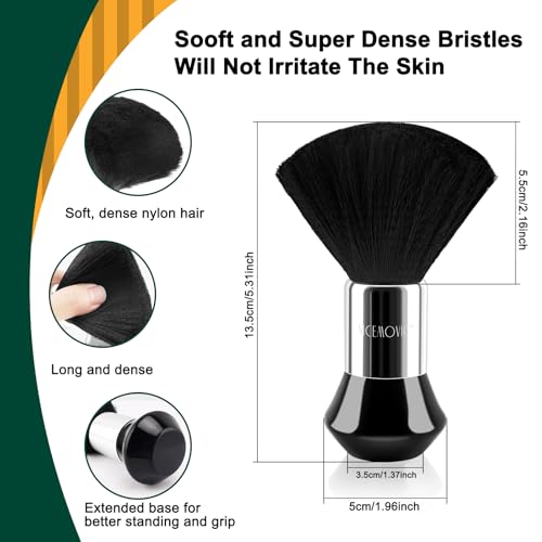 Nicemovic 4-Pack Barber Neck Duster & Brush Set for Haircutting