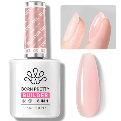 BORN PRETTY 8-in-1 Builder Gel - Pink Nail Extension & Strengthener