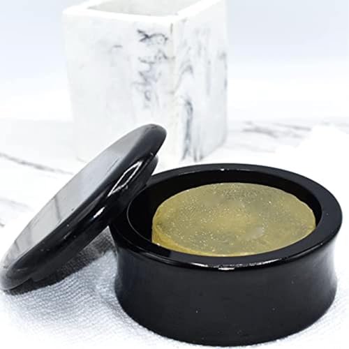 Parker Hand-Carved Mango Wood Shave Soap Bowl - Black Lacquer