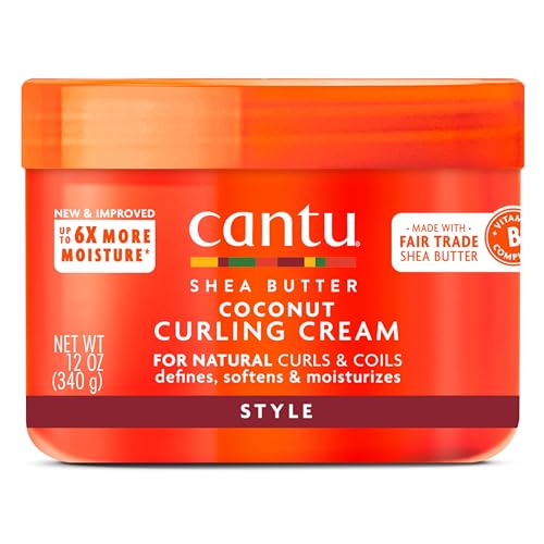 Cantu Coconut Curling Cream 12oz - Pack of 10 Shea Butter Formula