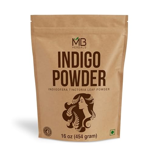 MB Herbals 1 LB (16 oz) Indigo Powder - 100% Pure Indigofera tinctoria Hair Color