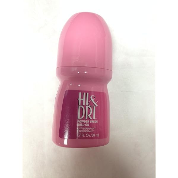 Hi & Dri Anti-Perspirant Deodorant Roll-On, Powder Fresh, 1.7 oz (Pack of 6)
