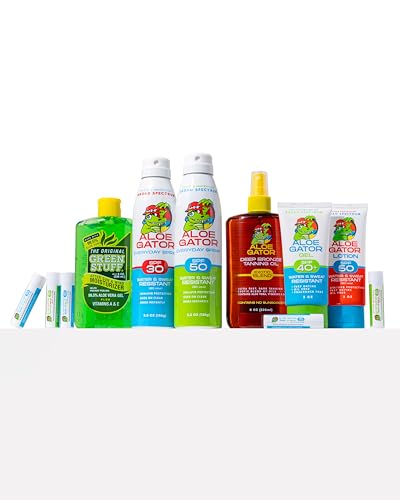 Aloe Gator Gel Sunscreen SPF 40+ Alcohol-Free, Fragrance-Free
