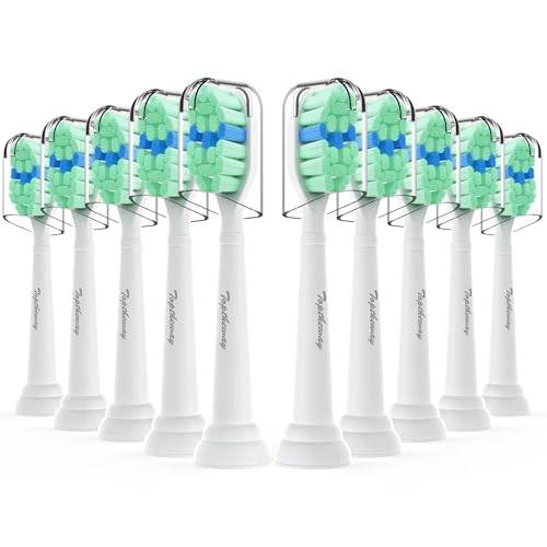 Toptheway Sonicare Toothbrush Replacement Heads, 10 Pack - White