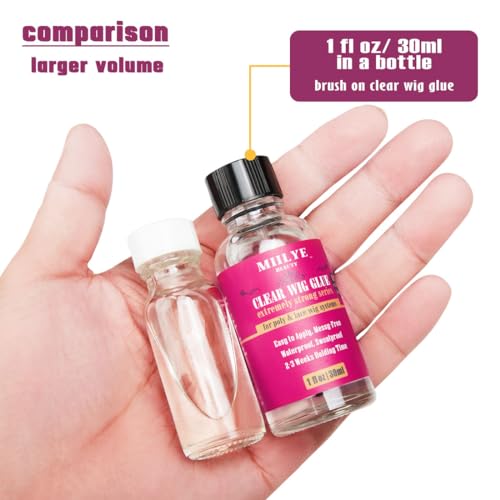 MIILYE BEAUTY Waterproof Clear Wig Bond Glue with Remover Set